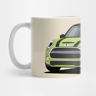 Car sport  mini retro green lime Mug